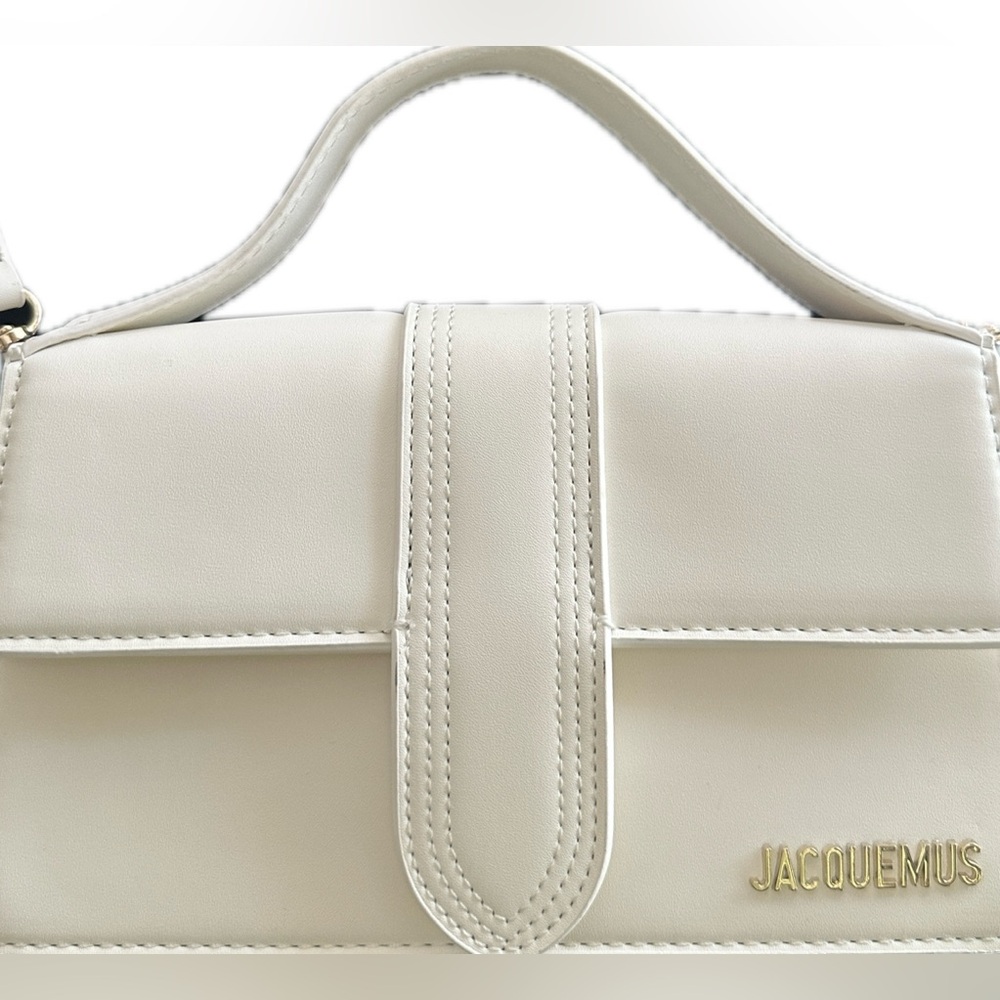 Jacquemus Nubuck Le Grand Bambino large top handle purse